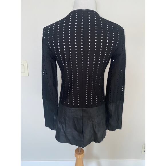 Sachin + Babi for Ankasa Blazer Leather Eyelet Black Size 6 - Picture 4 of 6